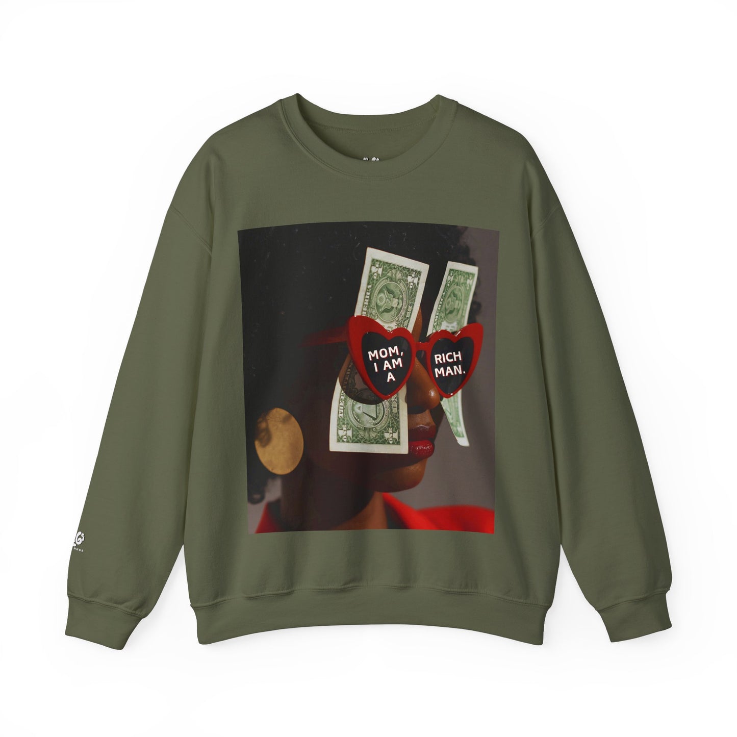 Mom, I Am A Rich Man Crewneck Sweatshirt